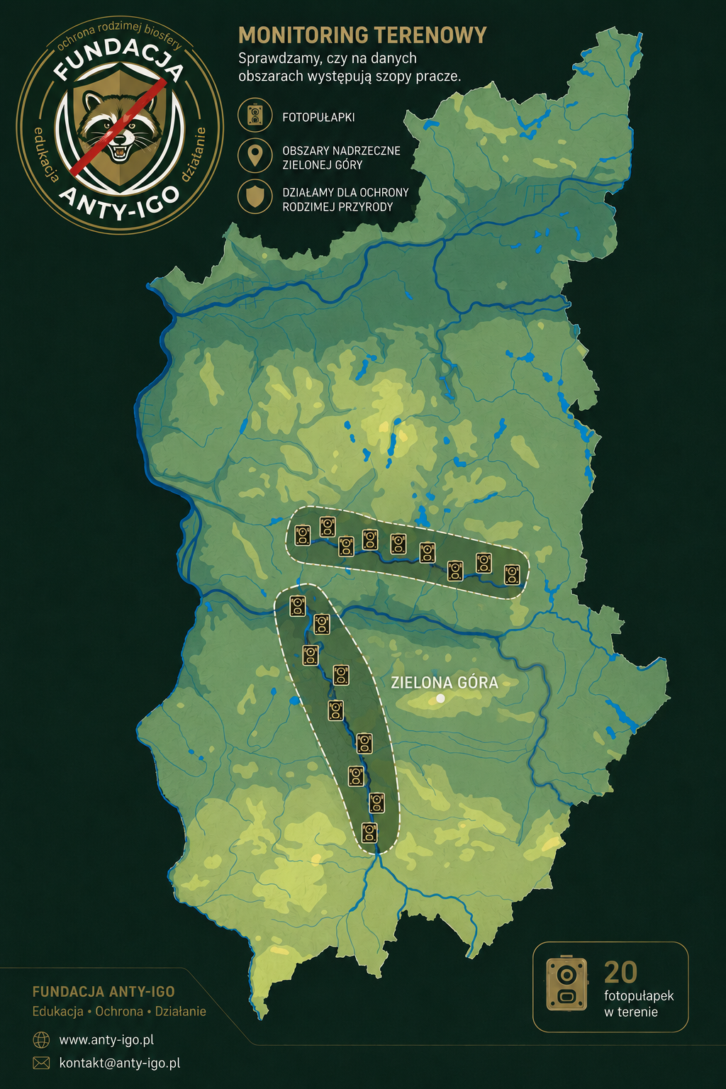 Mapa fotopułapek